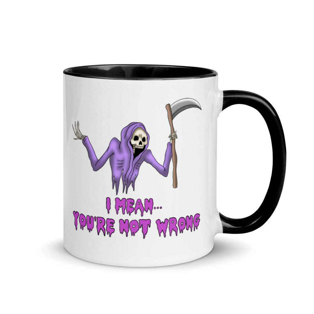 Grim Mug with Color Inside