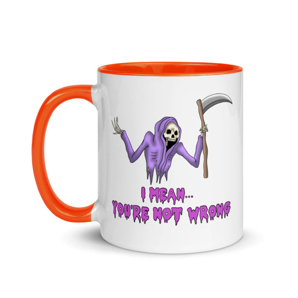 Grim Mug with Color Inside